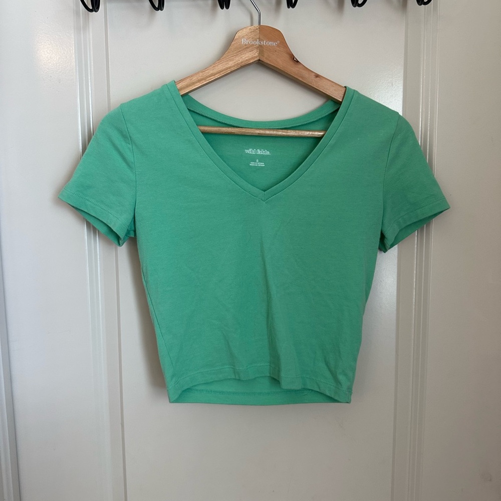 Wild Fable Green Crop Top